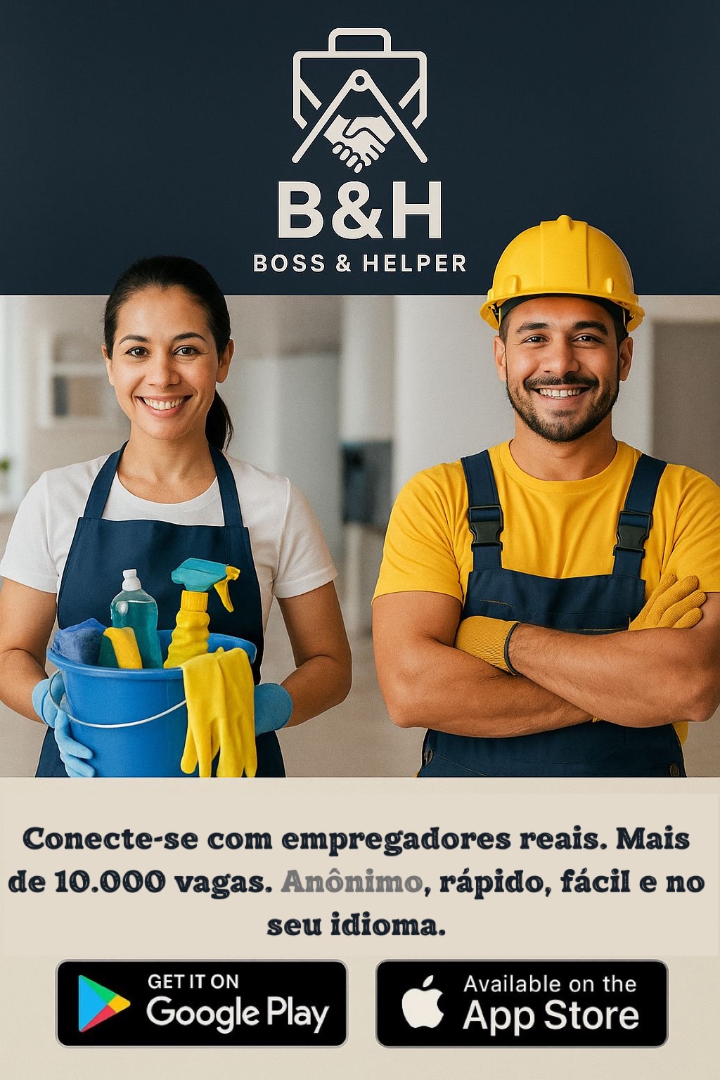 Imagem de Marketing da Boss & Helper em Português